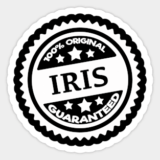 My Name is Iris Gifts for Anyone Named Iris Sticker